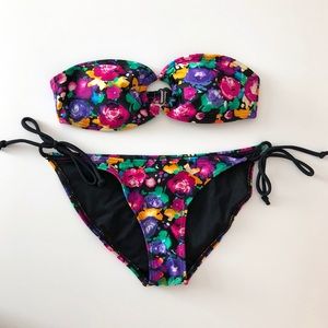 Floral Bikini Set - XS Top + S Bottom